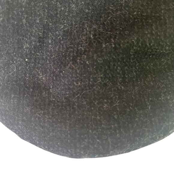 Black Wool Tweed Newsboy Cabbie Hat Mens Large/X Large Preppy Academia Fall - Picture 3 of 7
